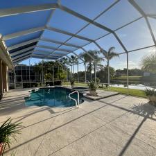 Pool-Enclosure-Cleaning-In-The-Sanctuary-Neighborhood-In-Port-Orange-Florida 0