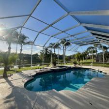 Pool-Enclosure-Cleaning-In-The-Sanctuary-Neighborhood-In-Port-Orange-Florida 1