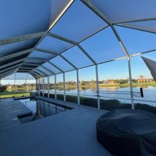 Pool-Enclosure-Cleaning-Project-In-Venetian-Bay-New-Smyrna-Beach-Florida 0