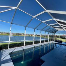 Pool-Enclosure-Cleaning-Project-In-Venetian-Bay-New-Smyrna-Beach-Florida 2