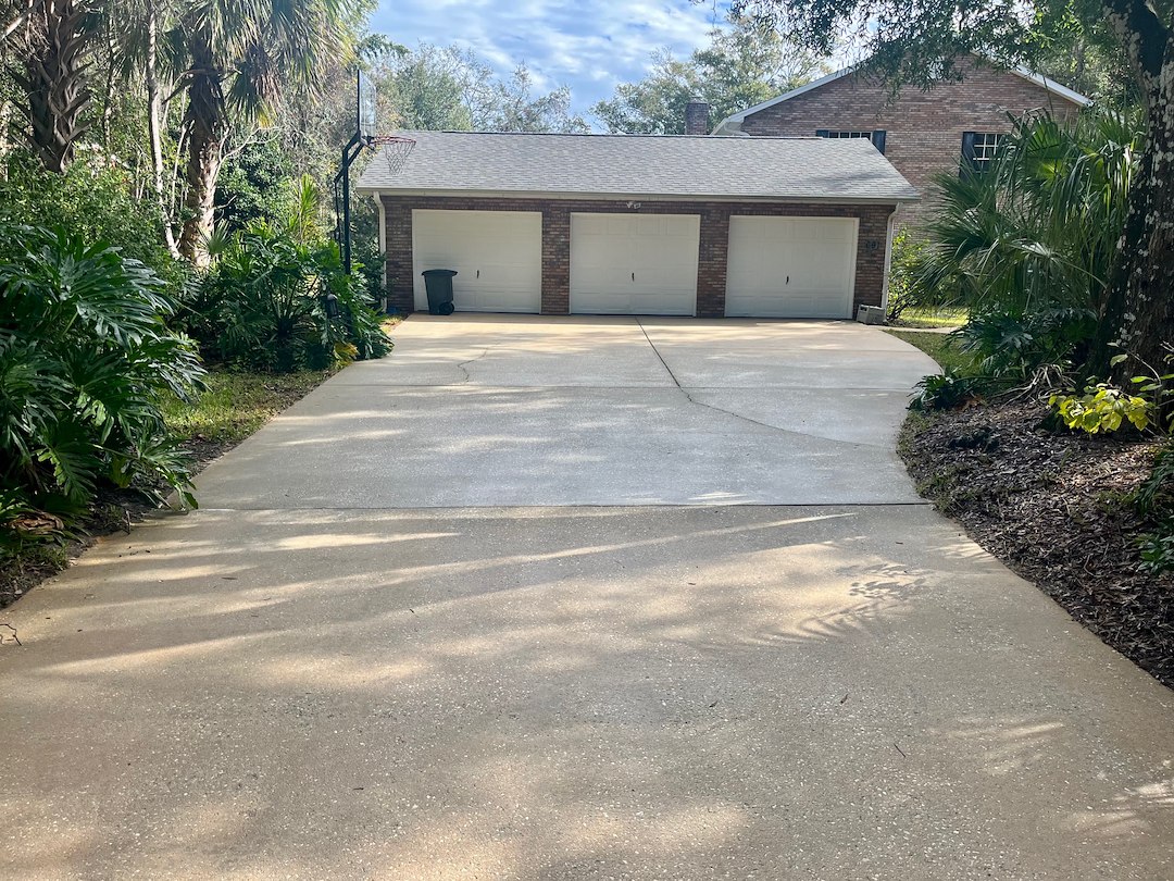 Transformational Driveway Washing Project In Port Orange, Florida